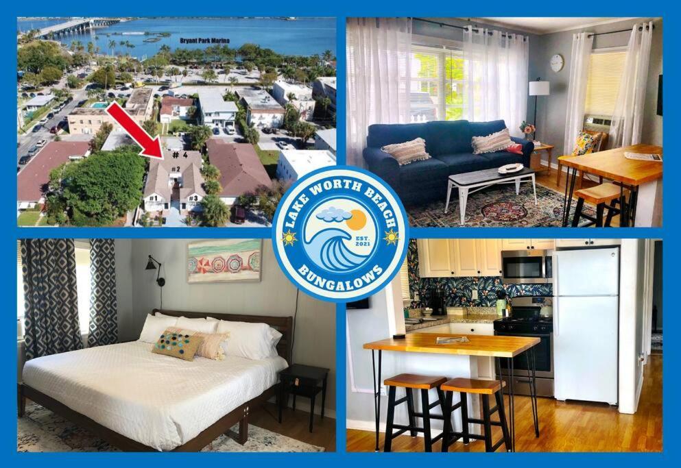 Steps To Beach & Downtown! Cozy Beach Bungalow #1 Лейк-Уорт Экстерьер фото
